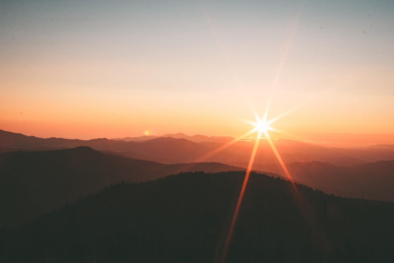 Atardecer en las Montañas Calvas